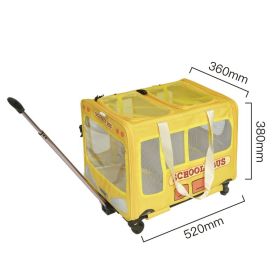 Campus Bus Outbound Trolley Box Cat Nest (Color: Yellow)