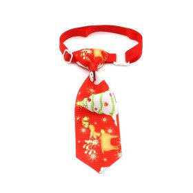 Christmas Pet Tie Bow Tie Pet Supplies (Option: 7style-Christmas Tie)