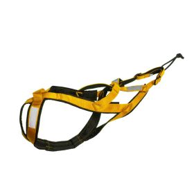 Dog Outdoor Sled Chest Strap (Option: Yellow-XXL)